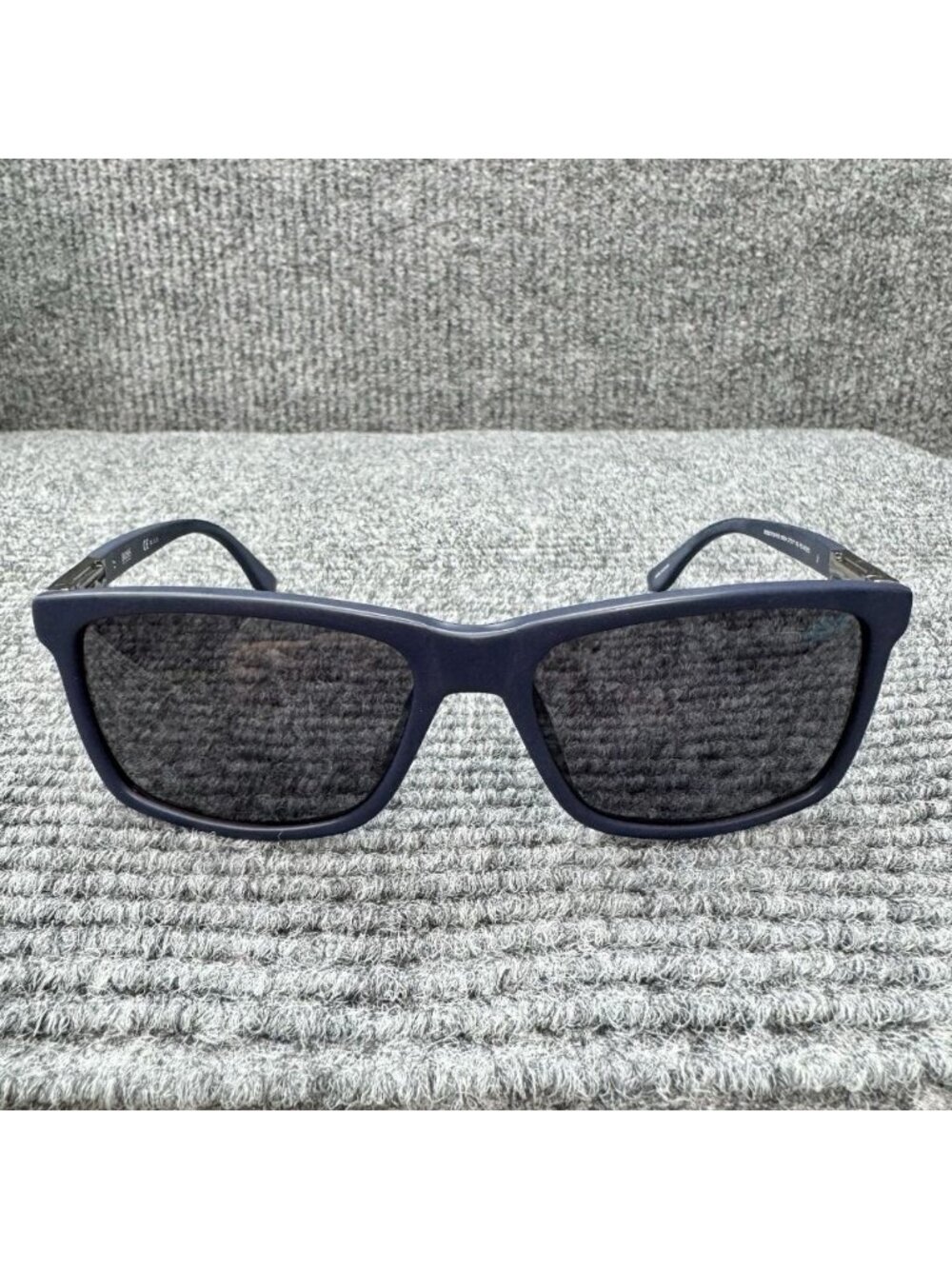 Hugo Boss 0704 P/S V89 Polarized Sunglasses Blue Ruthenium Gray Lens 57 17 145